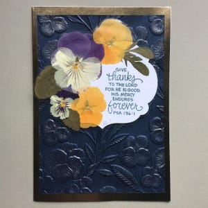 Carte de voeux pensée, carte de correspondance pensée, carte de fleurs, carte violette, carte d'inspiration, carte de fête des mères, carte de remerciement, carte d'encouragement