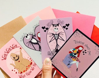 Nightmare before Christmas Valentine mini cards