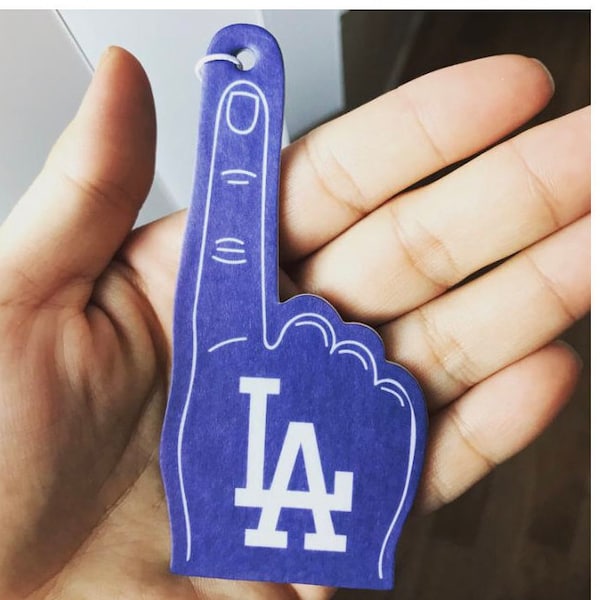 Dodgers LA finger Car Air Freshener