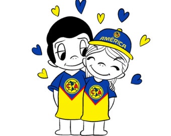 Love is Club America Valentine Card