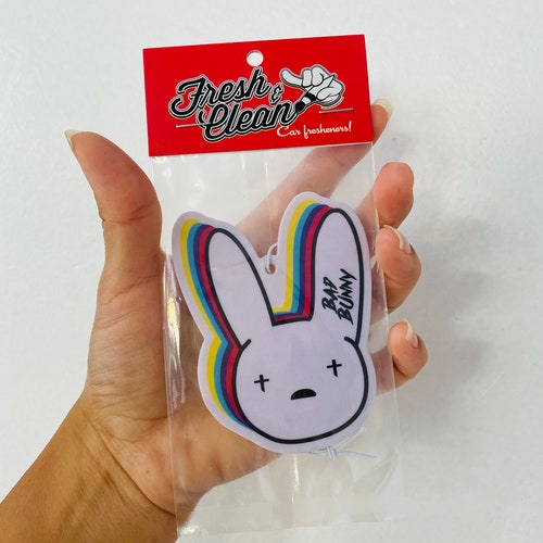Bad Bunny Car Air Fresheners Ambientador De Carro Bad Etsy