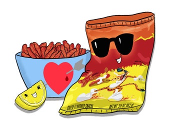 Be My Chetitos Valentine's Card