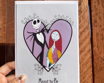 Nightmare Before Christmas Valentine Card Meant To Be