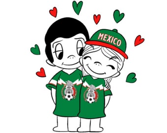 Love is Seleccion Mexicana Valentine Card