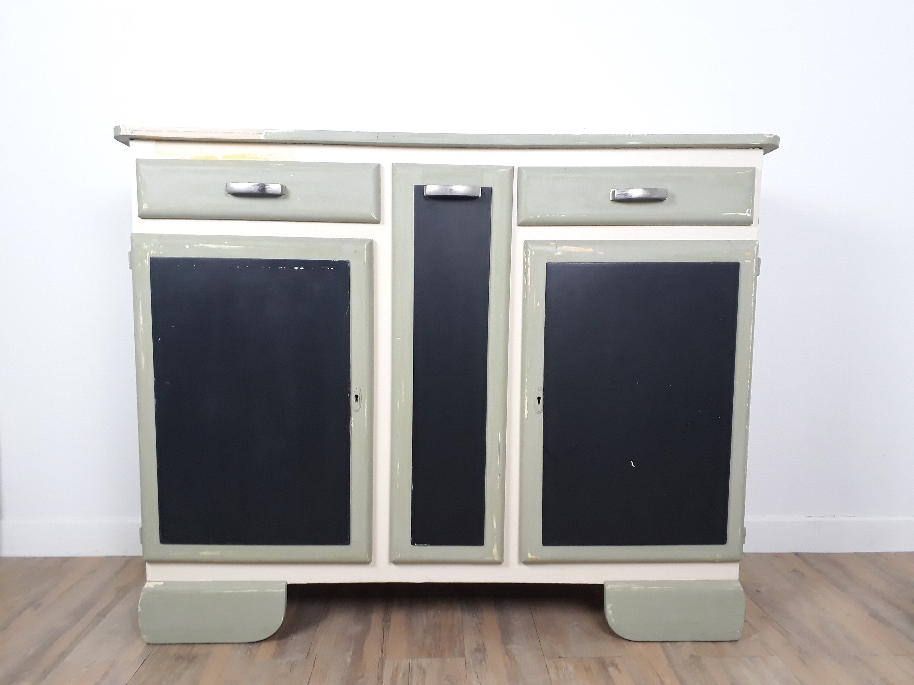 Buffet Cabinet Bottom Antique Buffet Mado Sage Green Patina Etsy