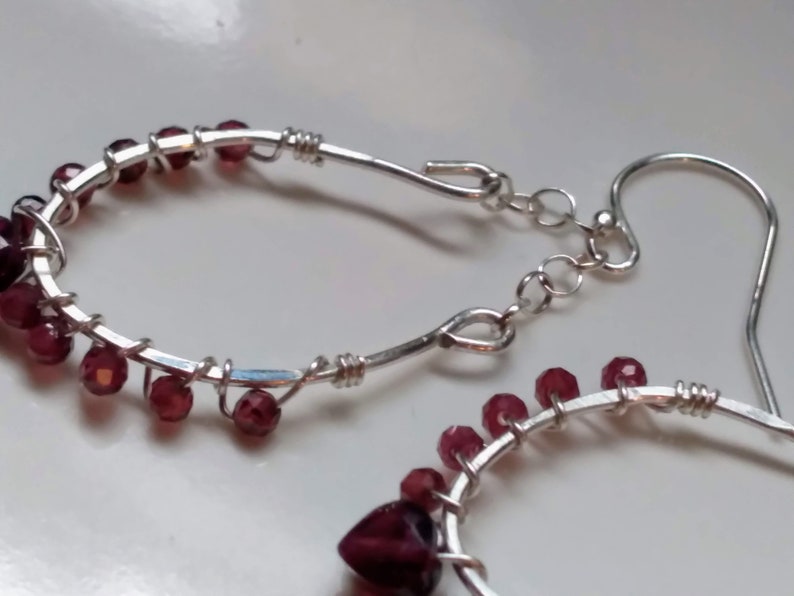 Chandelier Hoop Earrings Sterling Silver 14k Gold Fill Etsy