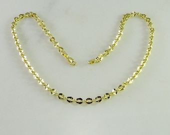 14K Yellow Gold Link Necklace ( 17")