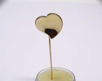 12K Gold Filled Heart Stick Pin by WRE