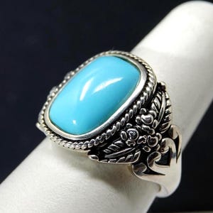 Size 7 Sterling and Turquoise Ring