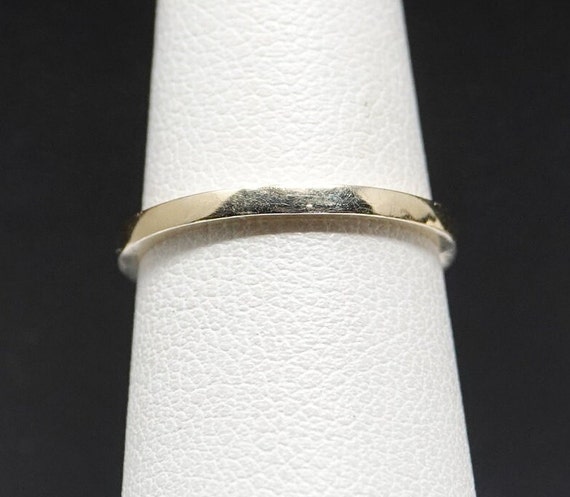 Size 5.5+  14K Gold Simple Band - image 2