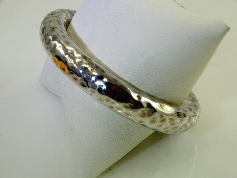 Big Sterling 11mm Bangle Bracelet