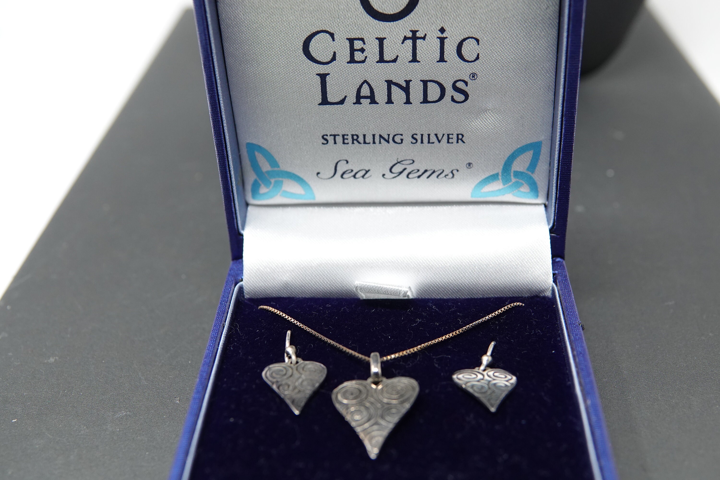 Celtic Lands Sterling Necklace and Earring Set. Etsy