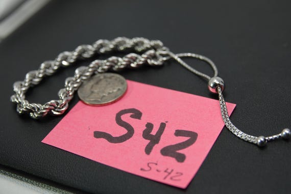 Variable Closure Sterling Rope Bracelet - image 3