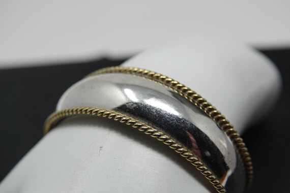 Vintage Mexican Sterling Cuff by Laton - image 1