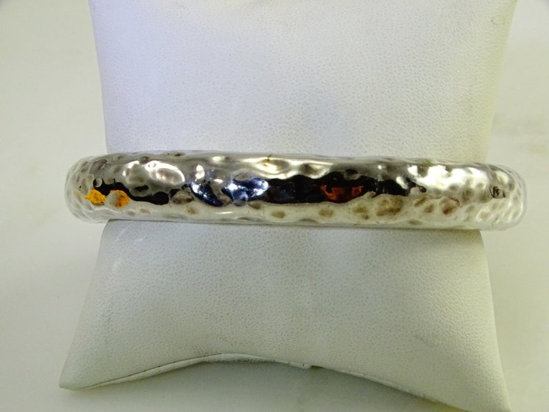 Big Sterling 11mm Bangle Bracelet