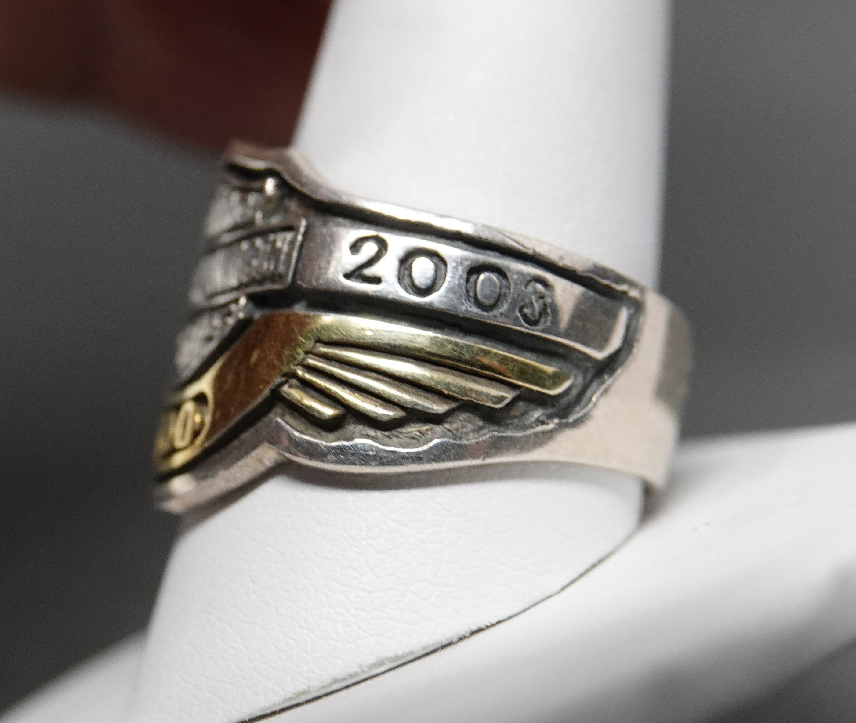 Size 11 * Harley Davidson 100 Year Anniversary Ring Gold and