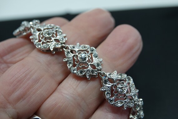 7 1/4"  Sterling and CZ Bracelet by GA Italy - image 3