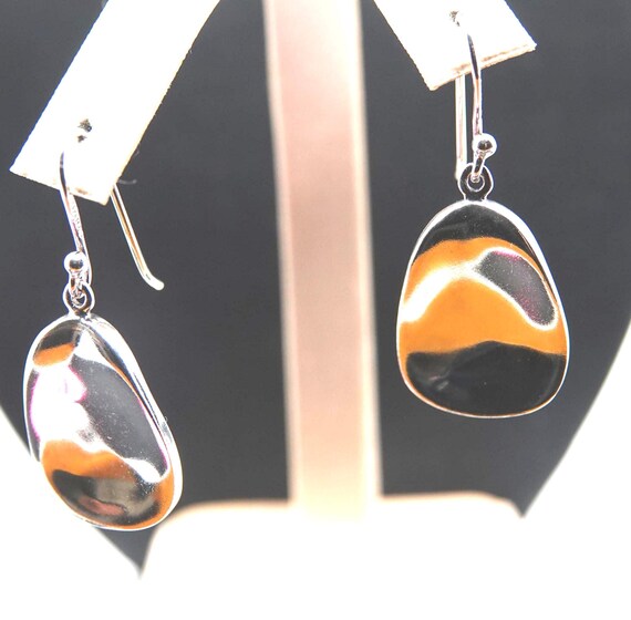 Sterling Silver Dangle Earrings: Polished 925 Jew… - image 2
