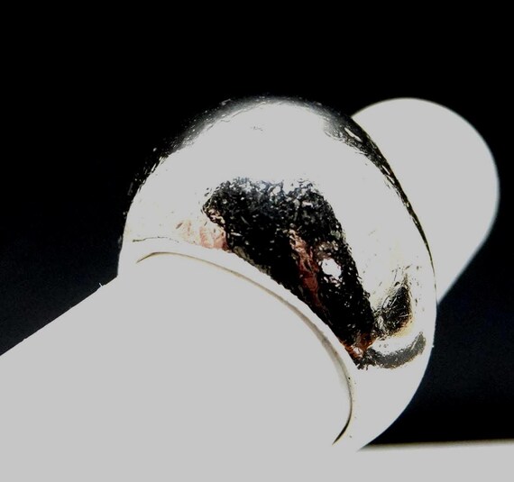 Size 5 3/4  Solid Sterling Domed Ring - image 2