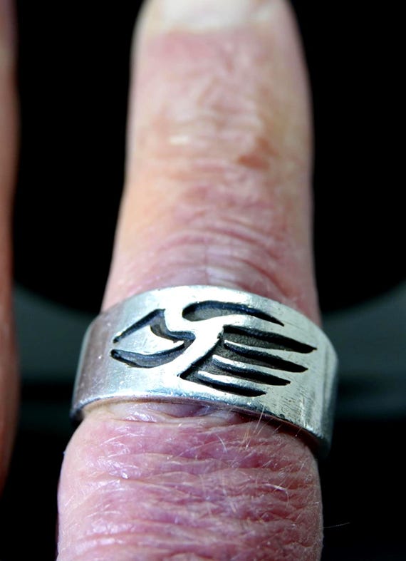 Size 11 Artisan Sterling Claw ring - image 4