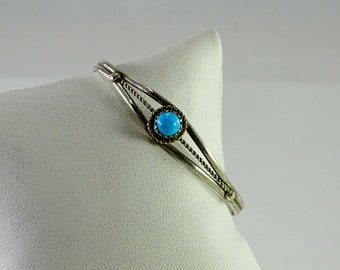 Very Petite Turquoise Sterling Cuff Bracelet