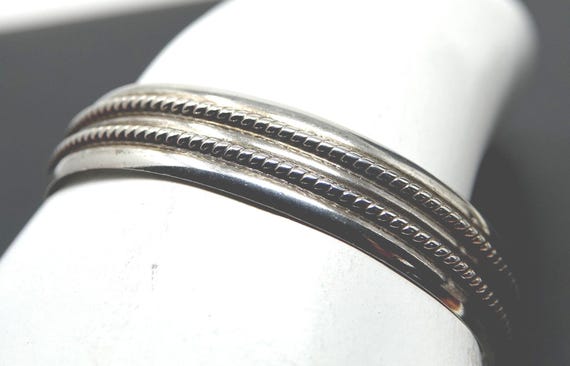Artisan Sterling Cuff Bracelet - image 1