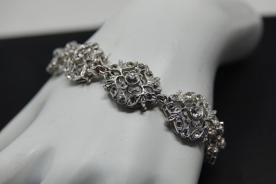 7 1/4"  Sterling and CZ Bracelet by GA Italy - image 1