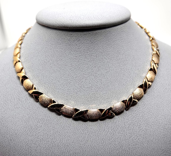 18" Gold over Sterling  X-Link Necklace