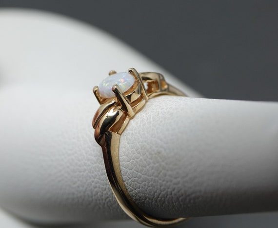 Size 5.75 **  14K Gold Opal Ring - image 3