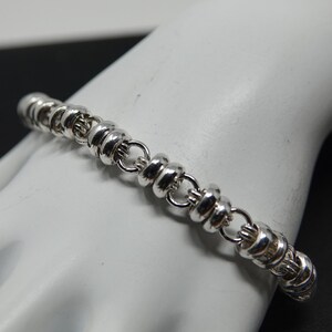 7 3/4&quot; Sterling Beaded Beacelet
