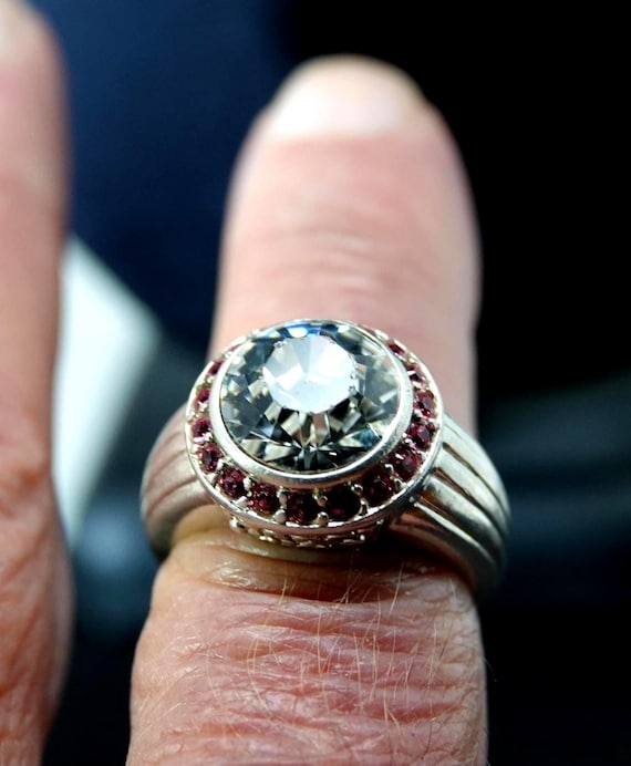 Size 11  Sterling Statement Ring - image 4