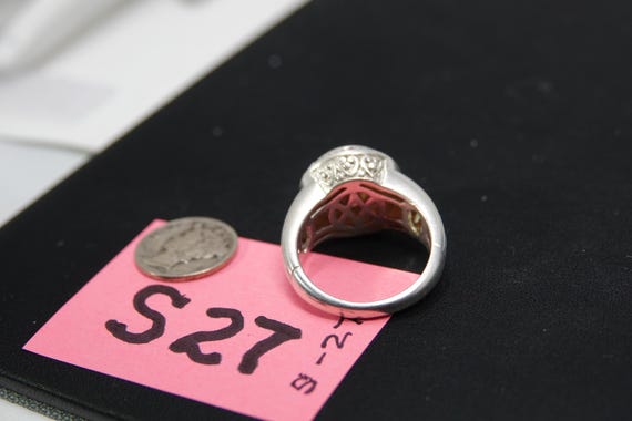 Size 11  Sterling Statement Ring - image 5