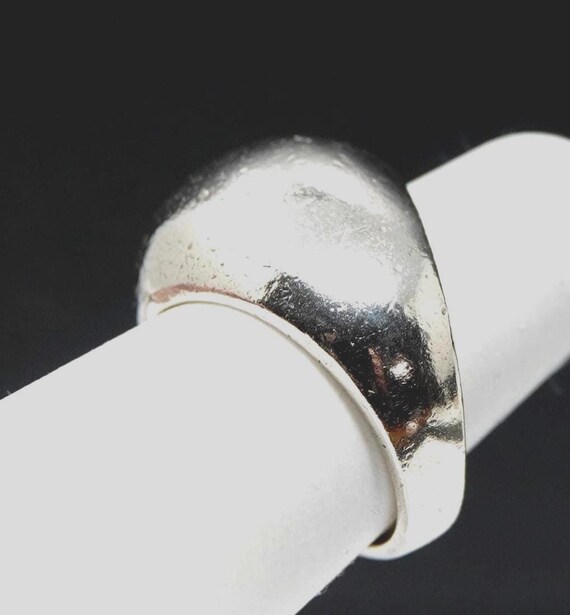 Size 5 3/4  Solid Sterling Domed Ring - image 3