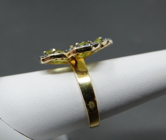 Size 8 Gold over Sterling CZ Ring - image 4