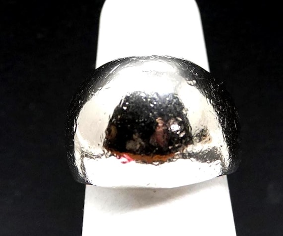 Size 5 3/4  Solid Sterling Domed Ring - image 1