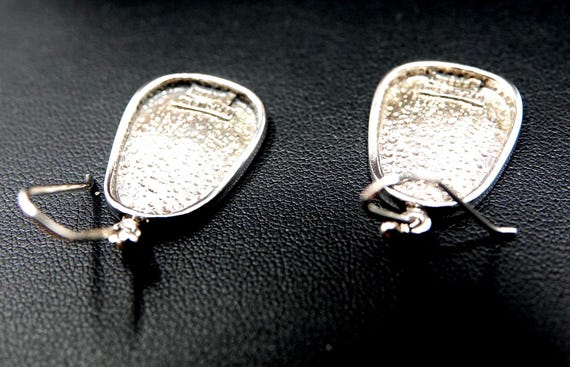 Sterling Silver Dangle Earrings: Polished 925 Jew… - image 5