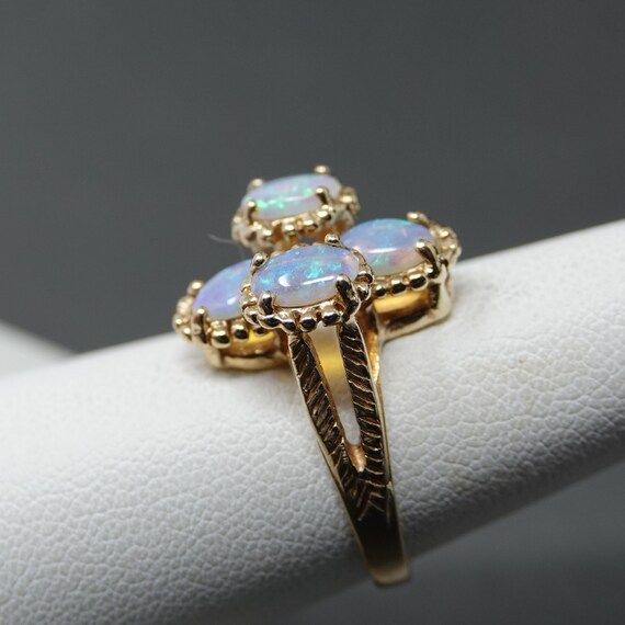 Size 7- 14K Gold Opal Ring - image 3