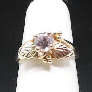 Size 4 1/4  10K Black Hills Gold Ring ( Langstrom)