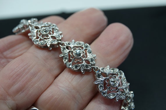 7 1/4"  Sterling and CZ Bracelet by GA Italy - image 2