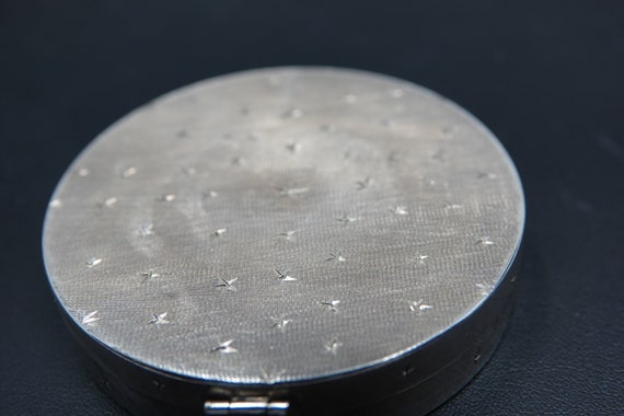 Mid century .800 Silver Compact/ Pill Box / Trink… - image 1