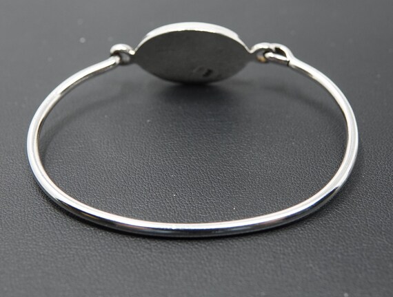 Sterling Hinged Bangle Bracelet - image 4