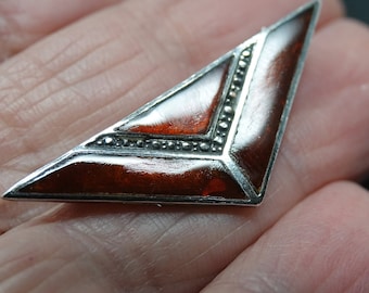 Sterling and Enameled Pin