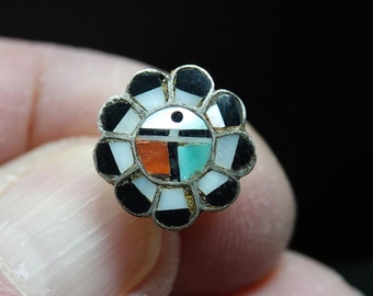 Native American Zuni Tie Tac or Lapel Pin