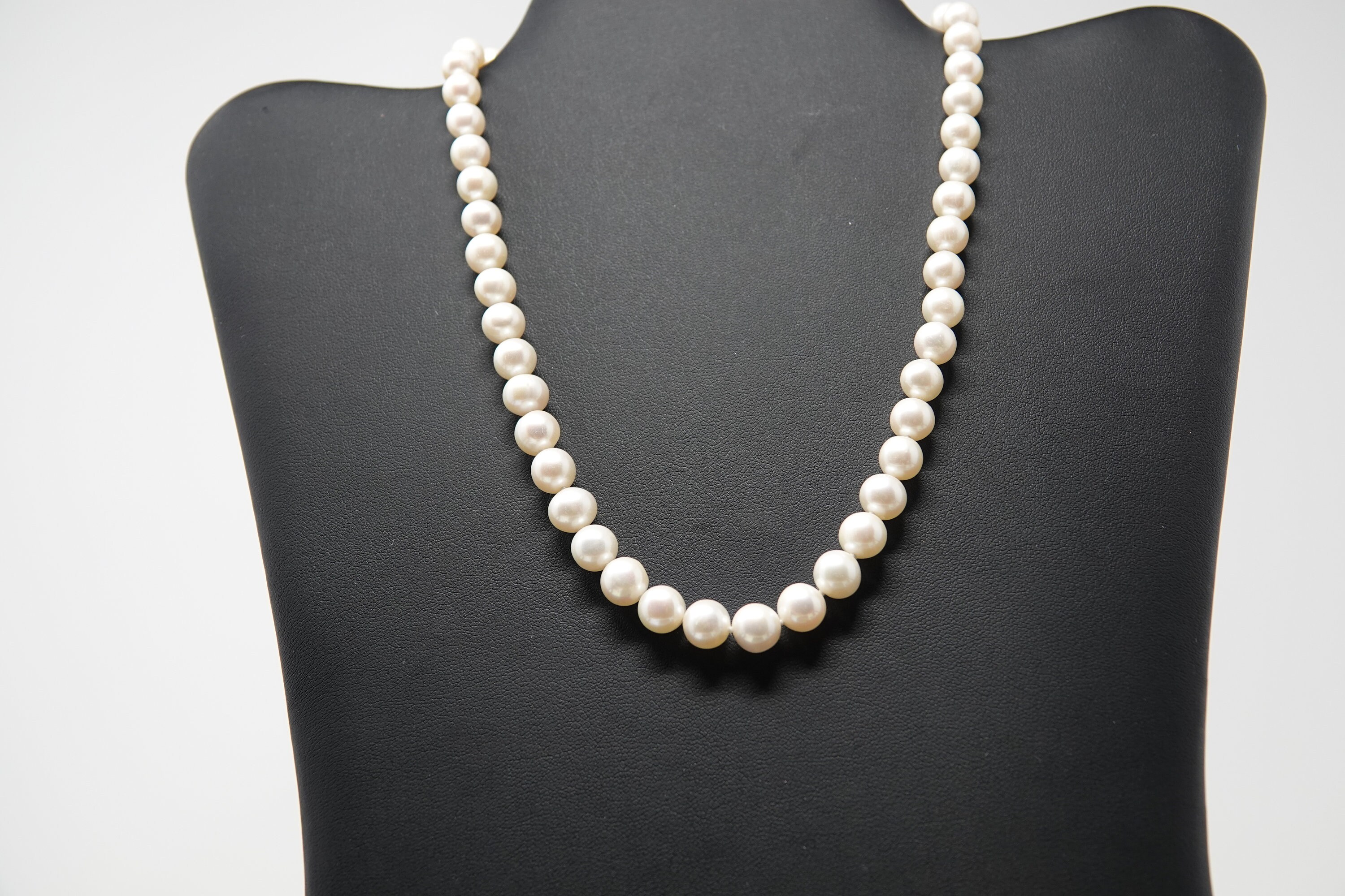 16 8mm Pearl Necklace by Majorica spain 