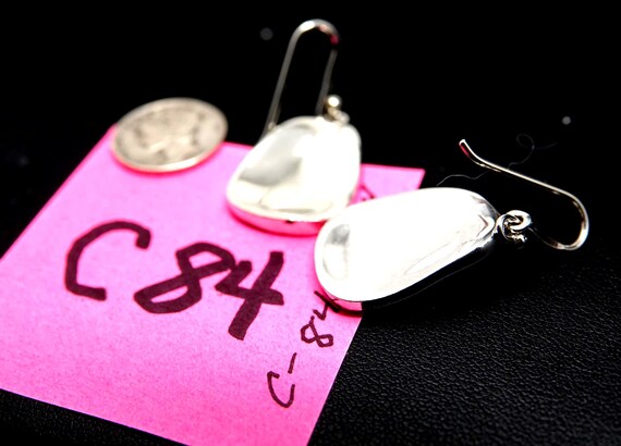 Sterling Silver Dangle Earrings: Polished 925 Jew… - image 6