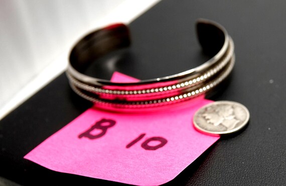 Artisan Sterling Cuff Bracelet - image 5