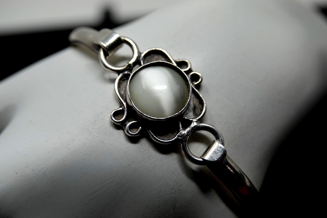 Bracelet Mexicain Incrusté De Nacre - Occasion En Bon état, Fermoir Absent
