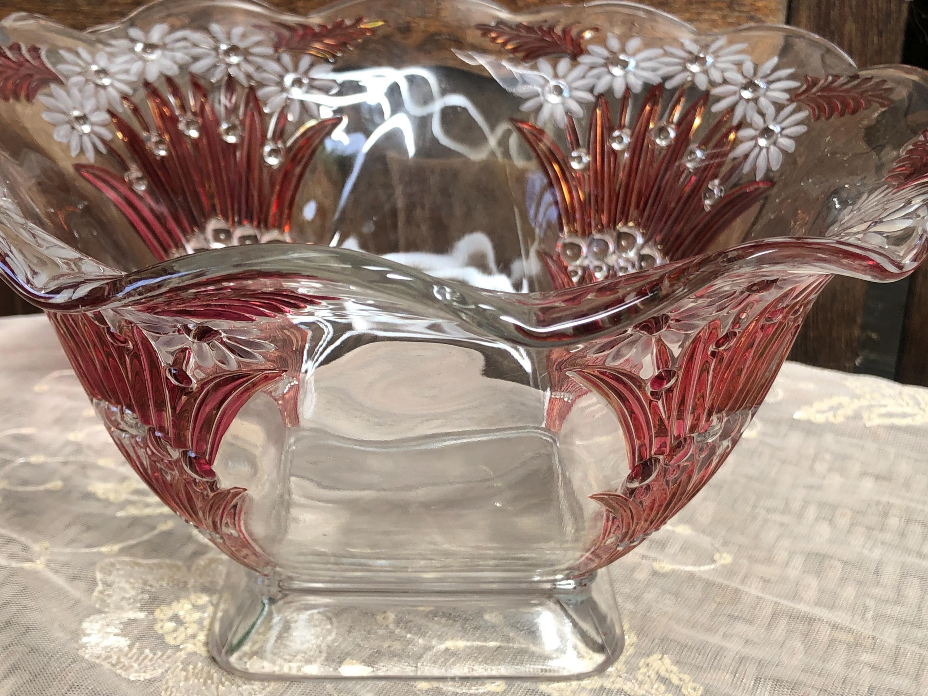 1940s Glass Vase - Etsy