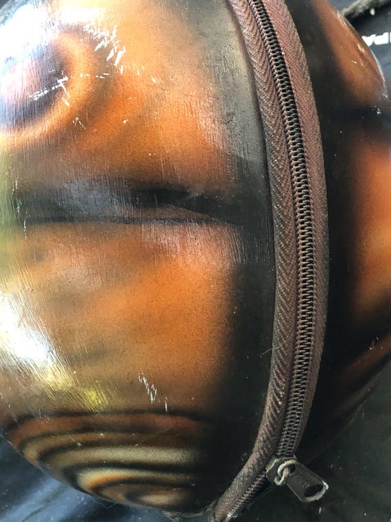 Coconut Shell Crossbody Bag Strap Purse VTG 1960s… - image 9