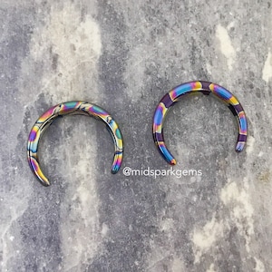 Solid Titanium Pinchers ASTM F136 Grade - Available in 10g, 12g, 14g, 16g - Choose Your Anodized Color